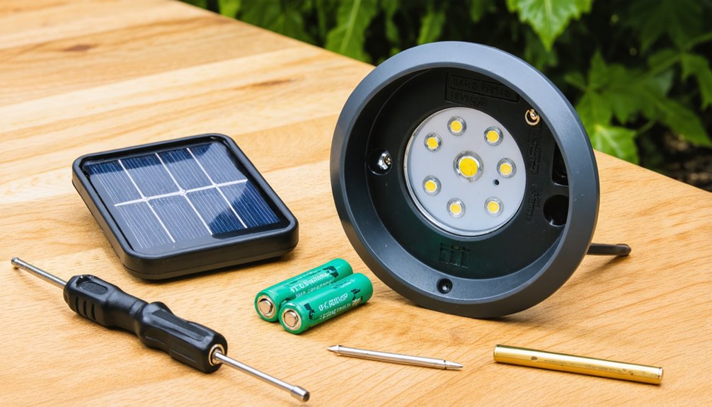 change solar light batteries