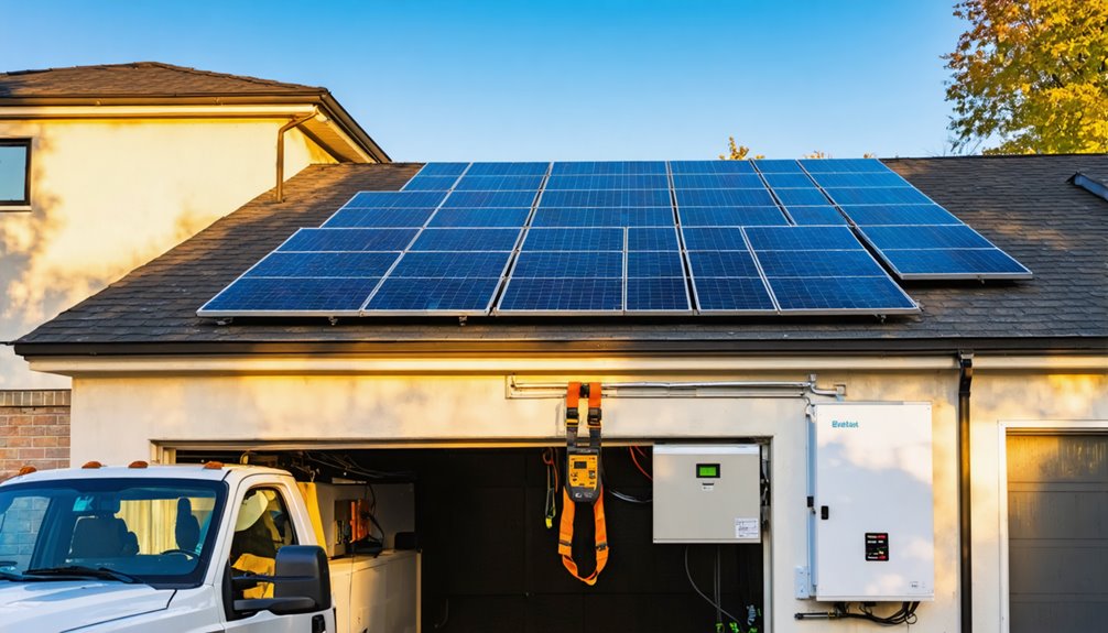 professional solar battery installation