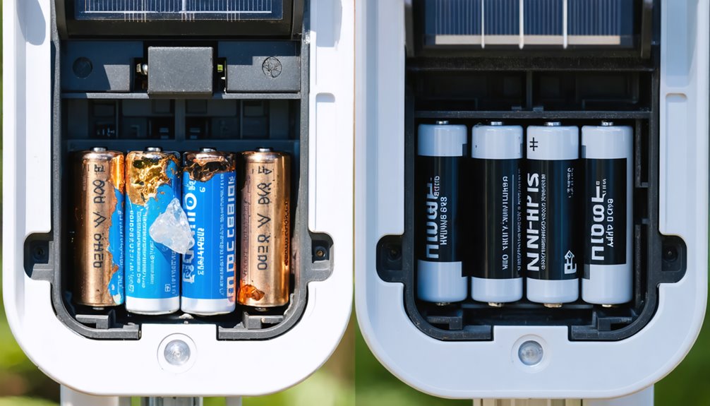 solar light battery warning signs