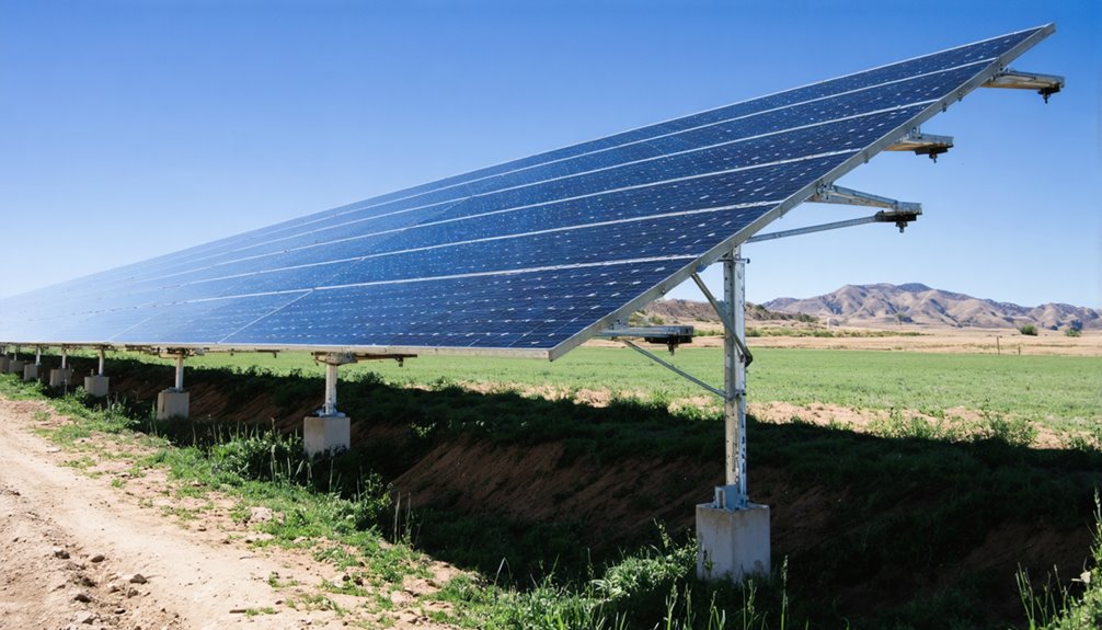 ground mounted solar panel installation