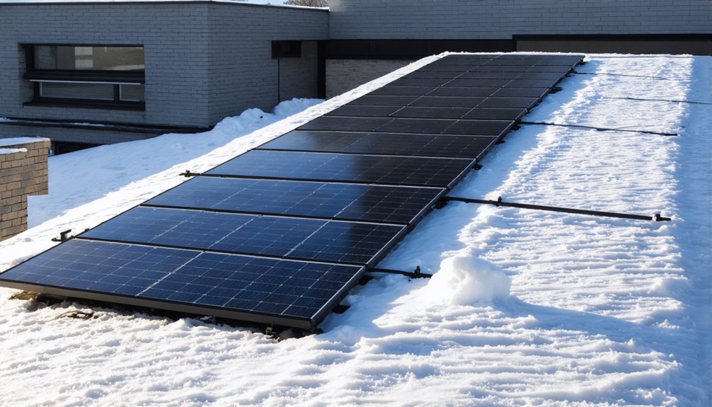 maximized winter solar efficiency