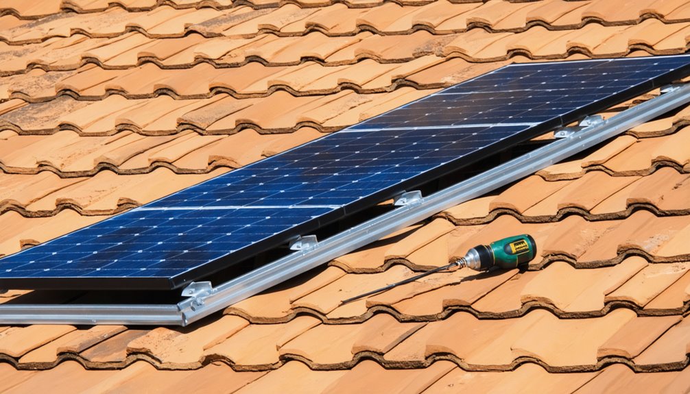 mounting solar panels securely