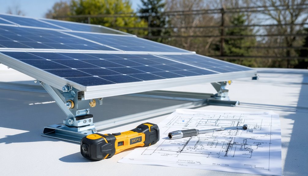 solar mount installation support