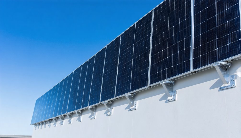 solar panel wall mounts