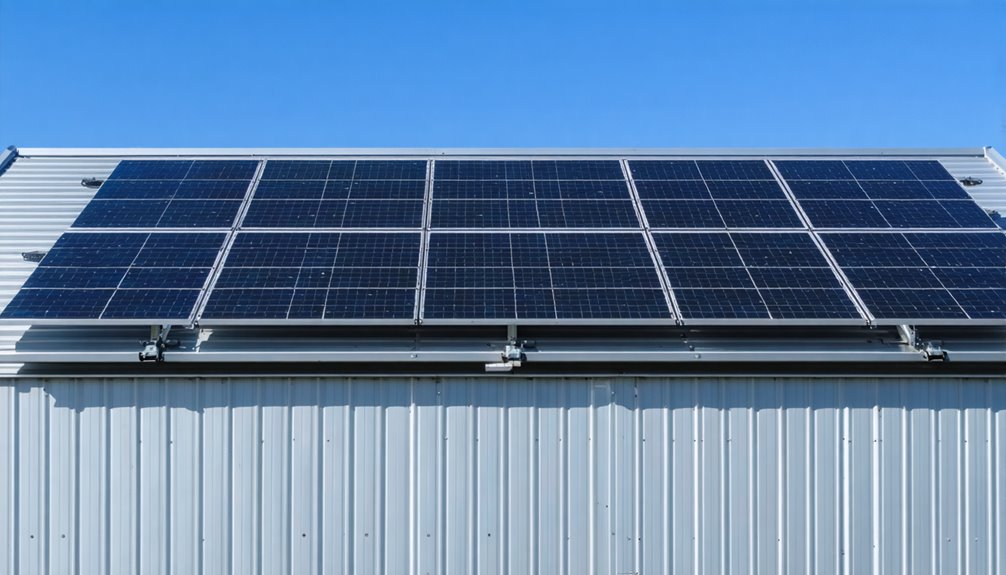 solar panels metal roof