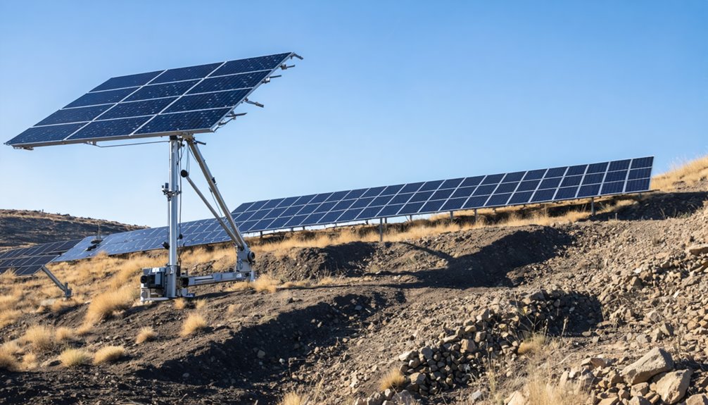terrain adaptive solar trackers