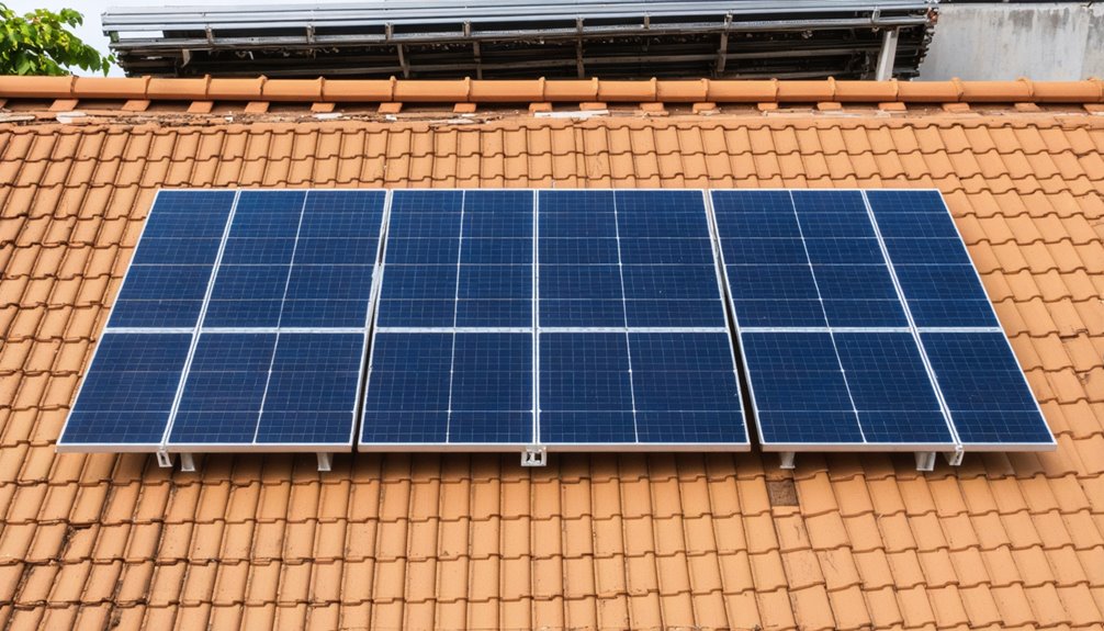 tile roof solar mounting